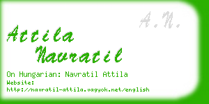 attila navratil business card